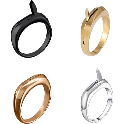 Stainless Steel Ring Titanium Steel Self-defense Ring Multifunctional Outdoor Ring Womens Safety Anti-wolf Artifact