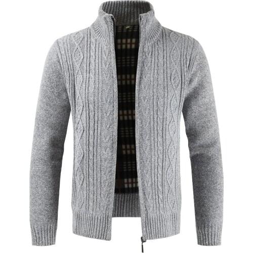 Mountainskin Autumn Cardigan Men Sweaters Thick Warm Knitted Sweater Mens Jackets Coats Male Clothing Casual Knitwear