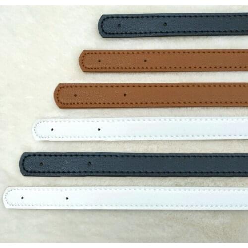 1 Pair Shoulder Strap Women Bag Handle DIY Replacement Belt Soild Color Retro Bag Accessories Detachable PU Handle 2Pcs Bag Belt