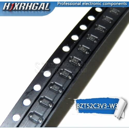 100PCS SOD-123 Zener diode BZT52C8V2 BZT52C7V5 BZT52C6V8 BZT52C6V2 BZT52C5V6 BZT52C5V1 BZT52C4V3 BZT52C3V9 BZT52C3V6 HJXRHGAL