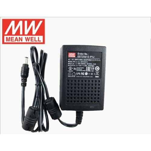 Meanwell GST25U18-P1J Industrial Wall-Mounted Adapter 18V 1.38A 25W Level VI MEAN WELL Adaptor Switching Power Supply 2.1*5.5