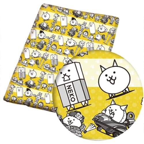 DIY 50*145CM flower pattern Polyester cotton Fabric Patchwor Printed for Tissue Kids Home Textile for Sewing Doll Dress Curtain