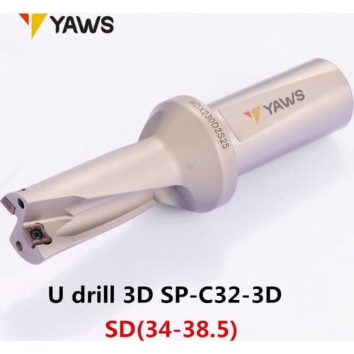 U-drill 3D SP-C32-3D SD34-38.5 drilling34-38.5MM insert indexable dril use insert SP..11