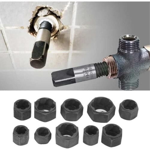 10Pcs Impact Damaged Nut Bolts Remover Extractor Socket Tool Kit Removal Socket Wrench Extractor Strong And Durable