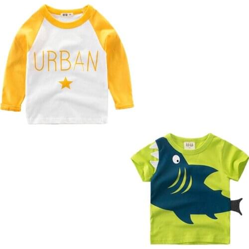 2pcs Chlidern Clothes Kids Suit Girls Tshirt Boys Tees And Long Sleeve Shirt Casual Tops Choosen By Yourself