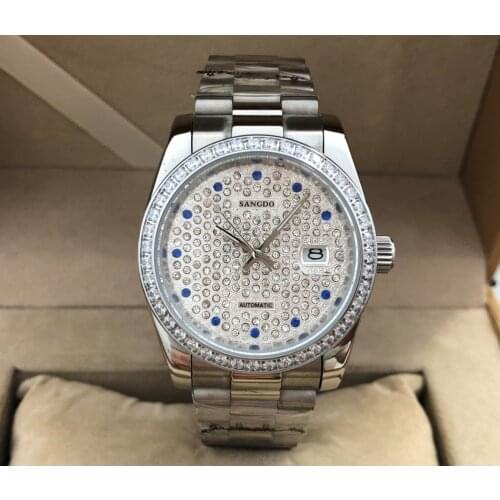 36.5mm Sangdo Luxury watches 21 jewels Automatic Self-Wind movement Mechanical watches Automatic date Mens watch GR15-21