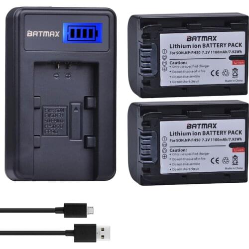 NP-FH50 NPFH50 NPFH70 NPFH100 Battery +LCD USB Charger for Sony A230 A290 A390 DSC-HX1 HX100 HX200 HDR-TG1E TG3 TG5 TG7 Camera