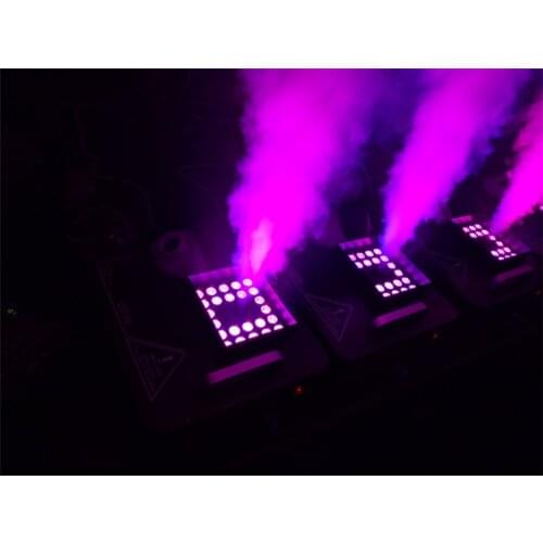 New 1500w smoke pylons smoke machine smoke color changing machine full color triple RGB 24 led colorful fog machine