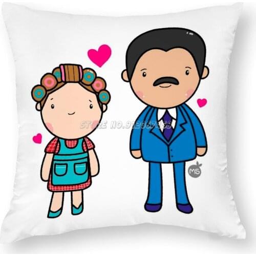 Florinda And Pillow Case Cushions for Living Room Sofa Cushion Covers Decorative Throw Pillow Cover Kid Neighborhood Love