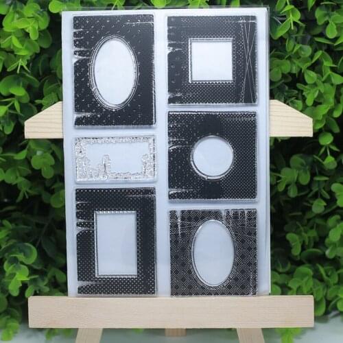 Handmade photo frames transparent clear stamps for Scrapbooking/Card Making/Stamp set stationery birthday gift decoration supply