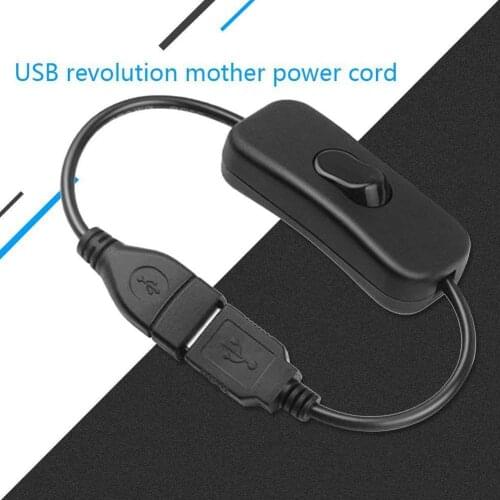 Button Switch On/off Plug DC Power Cable USB Female For LED To Adapter Connector Strip Light Male USB S5V8