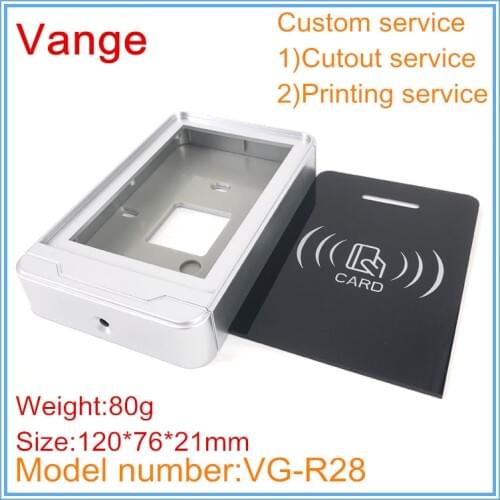 1pcs/lot swipe card access control project box 120*76*21mm ABS plastic diy enclosure housing for attendance apparatus device