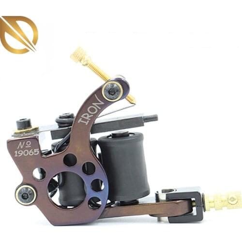 New Arrival 10 Wrap Coils Cast-iron Frame Coil Tattoo Machine Guns Machine For Liner Shader Tattoo Equipment Free Shipping