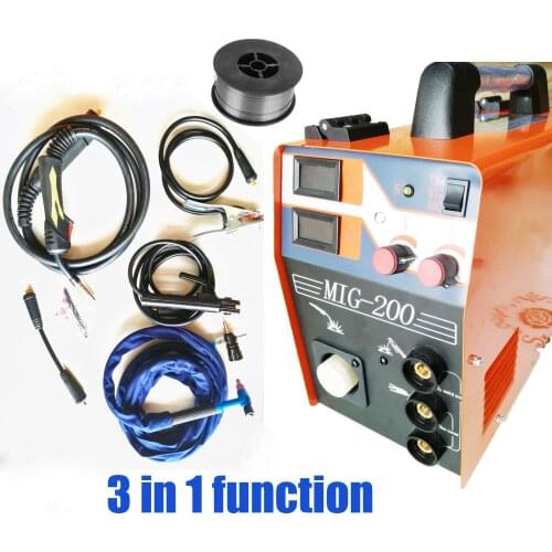 Mig Welder New Appearance MIG200 Functional DC Gas No Gas Self-Shielded MIG 4.0mm ARC Welder MIG LIFT TIG MMA 220V