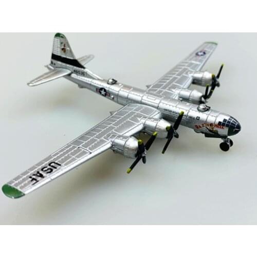 1/144 Scale B29 Plane Model Toy Navy Army B29 Bomber Fighter Aircraft Airplane Model Toy Display Show Collection W Undercarriage
