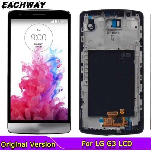 Original LCD For LG G3 LCD Display Touch Screen Digitizer For LG G3 Display LCD Replacement D850 D851 D855 Black White Gold