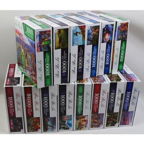 Puzzle 1000 Pieces Of Adult Animal Landscape Oil Painting Relieve Stress Concentration Training Childrens Paper Puzzle Toys