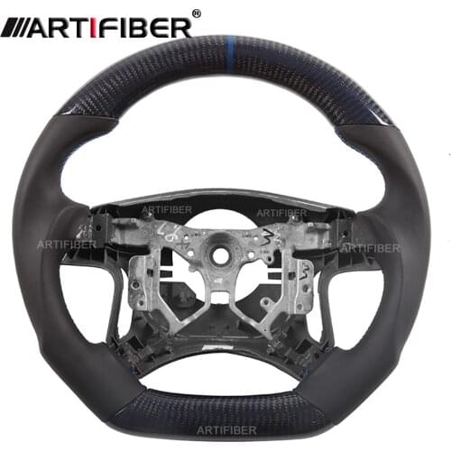 Blue-black Carbon Fiber Steering Wheel for TOYOTA Camry，Corolla,Highlander,Hilux Vigo，Premio