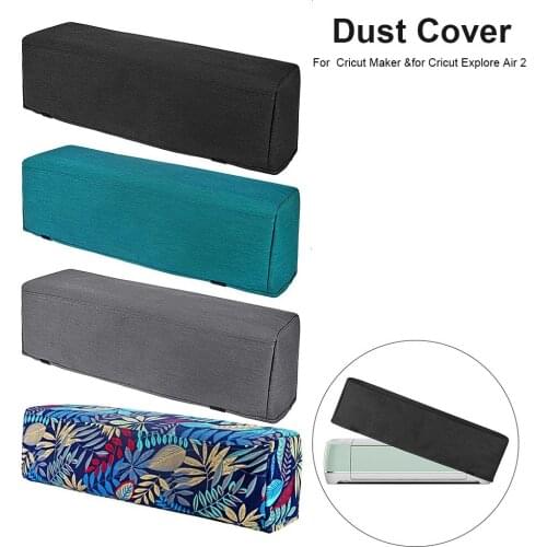 Canvas Dust Cover Durable Sturdy Protection Case with 2PCS Wide Relastic Bands for Cricut Maker Explore Air 2 #4O