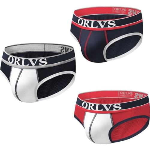 1pc Men Underwear Men Briefs Mesh Pantie Men Cuecas Masculina Underpants Hombre Low Waist Breathable Sexy Men Jockstrap