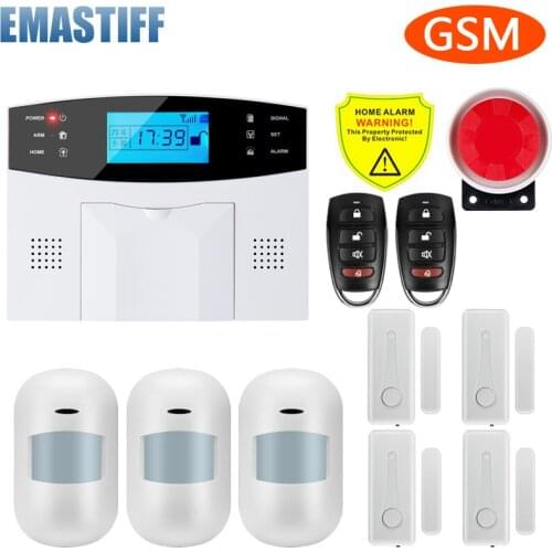 Smart GSM Home Security Alarm System 433MHz Wireless Burglar Alarm Kit Works With APP Remote Control