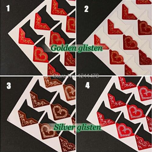 Vintage decoration glisten paper photo sticker corner stickers for diy album