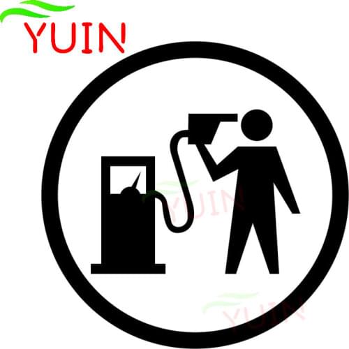 Funny Gas Fuel Car Decals Classic Window Decoration Personalized PVC Waterproof Sunscreen Stickers Can Be Customized Color