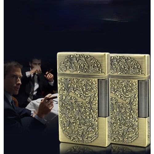 Wonderful Fortune Flower Ultra-thin Grinding Wheel Lang Statement Fire Lighter Metal Lighter Briquets Et Accessoires Fumeurs