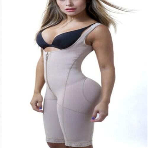 Womens Postpartum Surgery Open Chest Underwear Full Bodysuit Slimming Sheath Belly And Thigh Lose Weight