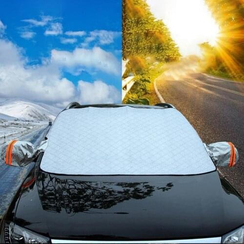 Winter Thick Magnetic Car Front Windshield Anti UV Sunshade Snowt-proof Cover защита от солнца в авто Windshield Sunshades