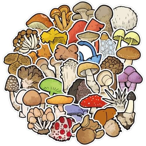 10/40Pcs/Set mushroom Kawaii For Chidren Toy Waterproof Sticker to DIY Laptop Bicycle Helmet Car Decals