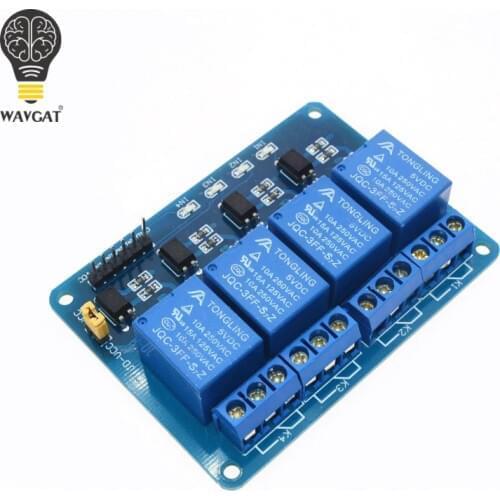 5V 4-Channel Relay Module Shield for Arduino ARM PIC AVR DSP Electronic 5V 4 Channel Relay.4 road 5V Relay Module WAVGAT
