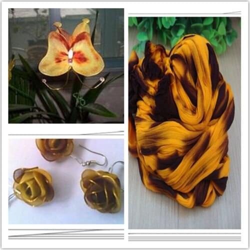 54 colors mix shipping or only one color ship double color stocking flowers/nylon flower /silk flower making/ DIY flowers craft