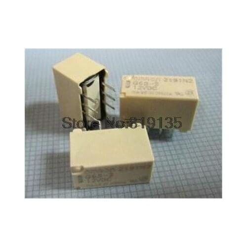 Free shipping 10Pcs OMRON G6S-2 DC5V/12V/24V PCB Mount 2-pole 8Pin Mini Signal Switch Relay