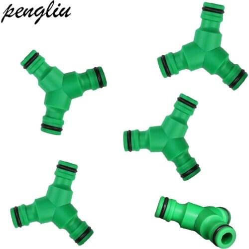 5 Pcs 1/2'''' Garden Irrigation Quick Connector Y Type 3 Way Garden Hose Connector Garden Hose Splitter Fast Coupling IT192