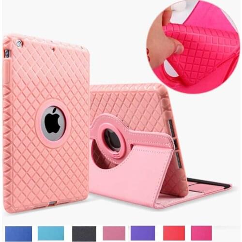 For iPad Air 4 Case 360 Rotating Silicon Leather Cover Case for Apple iPad Air 1 Air 2 5 6 iPad 9.7 10.2 2020 7th 8th Generation