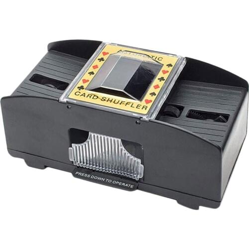 Plastic 2 Deck Automatic Card Shuffler Poker Shuffling Machine for Elderly