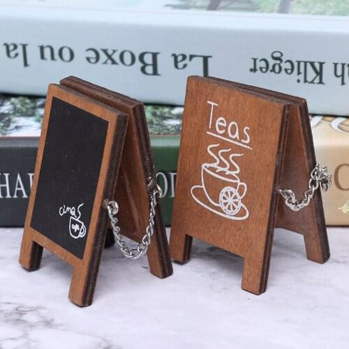 Hot Sale Vintage Miniature Ins Shop Decorative Notice Board 1:12 Dollhouse Furniture Toys Ornament Accessories