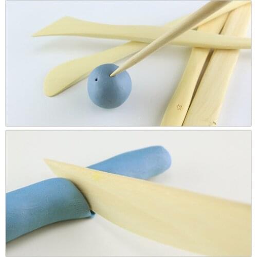 Pottery Caving Tools Bamboo Polymer Polymorph Sculpture Clay Ceramic Sculpting Tool for Beginners 38pcs/set