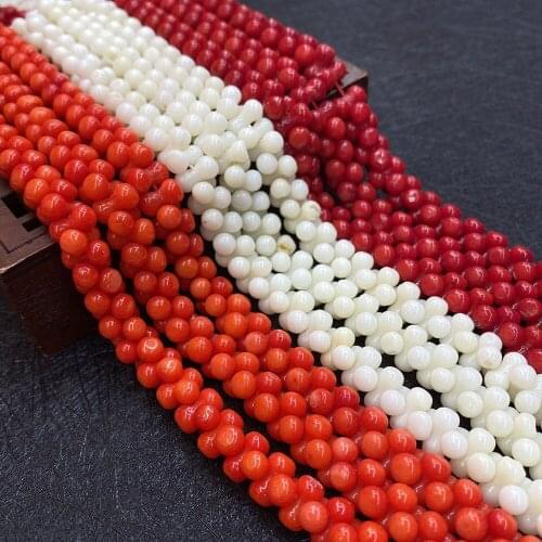 Artificial Coral Beads Loose Red Spacer Beads Suitable for Handmade DIY Bracelet Necklace Jewelry Making Supplies Accessories