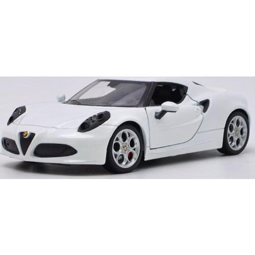 Exquisite 1:24 ALFA Romeo 4C sports car alloy model,simulation die-cast metal collection and gift model ornaments,free shipping