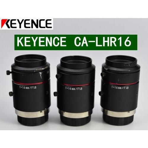 Used secondhand original KEYENCE CA-LHR16 10MP 16mm F1.8 lens for industry camera