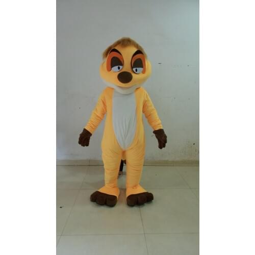 Cosplay costumes Cute Yellow Fox Mascot Costume Adult Size Fancy dress Free Shipping