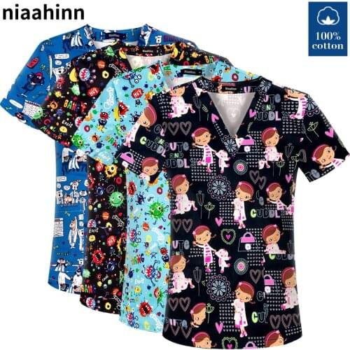 Scrubs Medical Uniforms Women Dentistry Pet Doctor Workwear Surgical Nursing Tops Pharmacy Work Clothing Medical Supplies Unisex