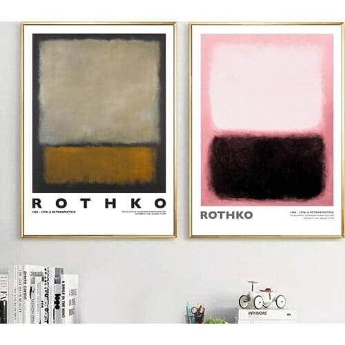 Minimalism Abstract Color Block Wall Art Paper Canvas Painting Fashion Nordic Posters And Print Decor Picture For Living Room