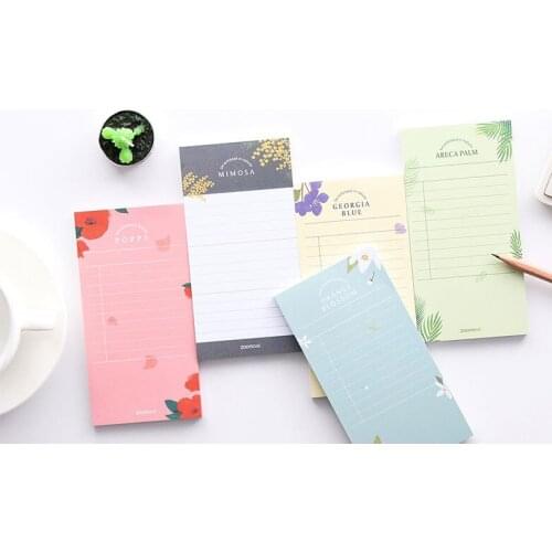 Creative floral tear Plan Memo Pad Notepad Bookmark memo boards Label School Office Supply Escolar Papelaria Gift Stationery