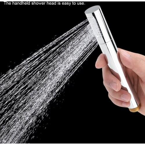 Durable Detachable Polished Handheld Shower Head in Bathroom and 60" Long Stainless Steel Flexible Replacement Shower Hose