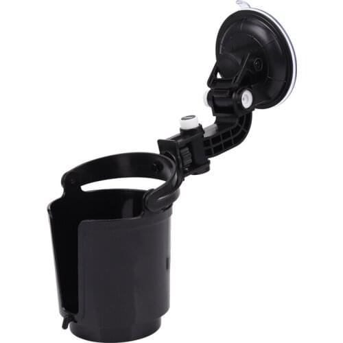 Car Auto Black 9.5cm Drink Can Cup Bottle Adjustable Holder Bracket