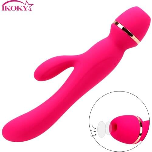 IKOKY Sucking Vibrator Oral Sex Licking Silicone Sex Toys For WomanMasturbation Female Nipple Massage Clitoral Stimulator