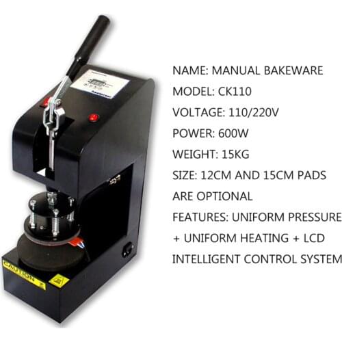 High pressure baking machine Dish Heat Transfer Printing Machine